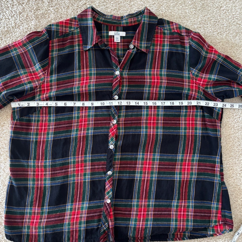 Croft & Barrow Button Down Plaid Shirt - Picture 8 of 9